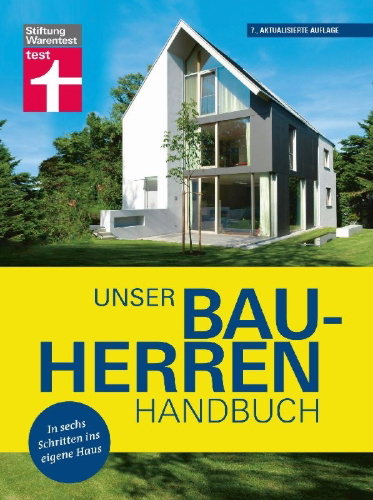 Buchcover und Innenansicht für das Buch: Unser Bauherren-Handbuch