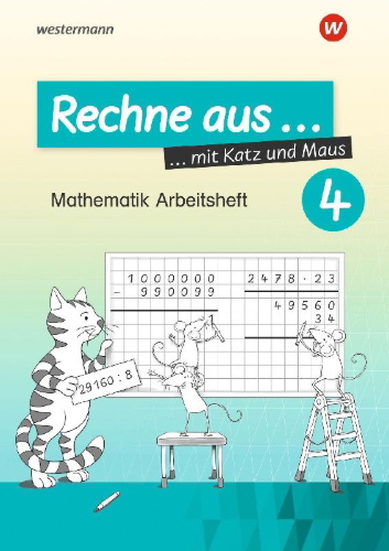 Buchcover und Innenansicht für das Buch: Rechne aus mit Katz und Maus 4
