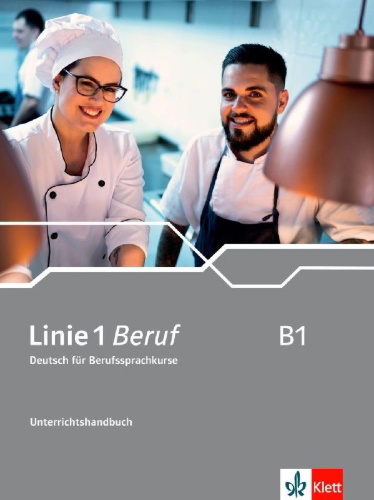 Buchcover und Innenansicht für das Buch: Linie 1 Beruf B1. Unterrichtshandbuch