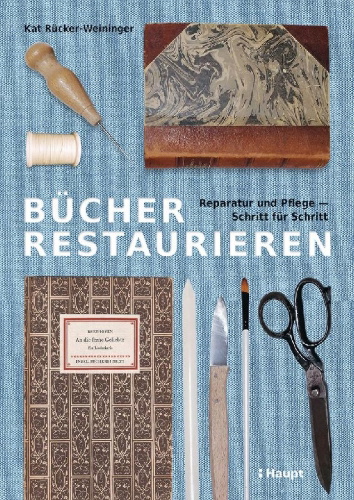 Buchcover und Innenansicht für das Buch: Bücher restaurieren