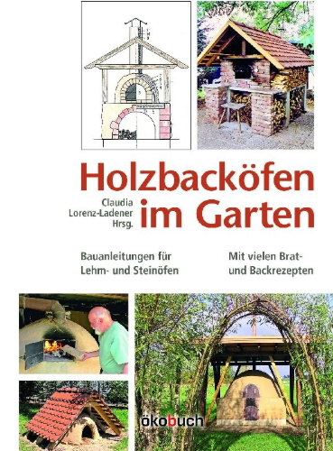 Buchcover und Innenansicht für das Buch: Holzbacköfen im Garten