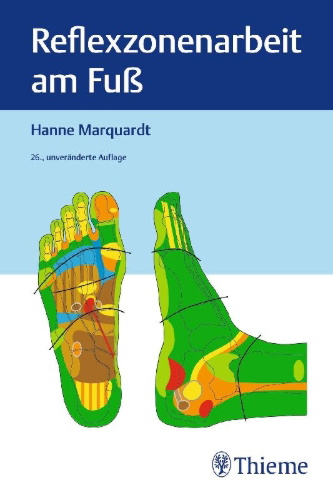 Buchcover und Innenansicht für das Buch: Reflexzonenarbeit am Fuß