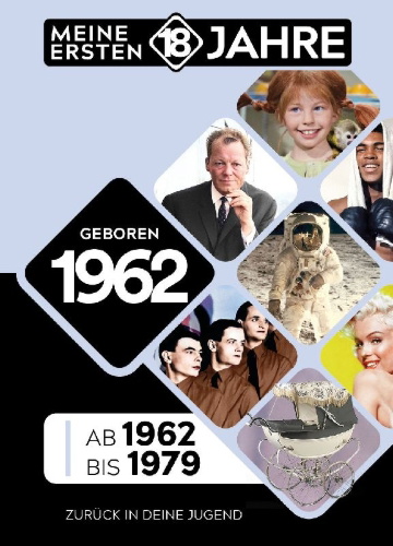 Buchcover und Innenansicht für das Buch: Geboren 1962