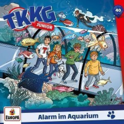 Buchcover und Innenansicht für das Buch: TKKG Junior 40: Alarm im Aquarium