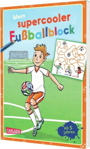 Buchcover und Innenansicht für das Buch: Mein supercooler Fußballblock