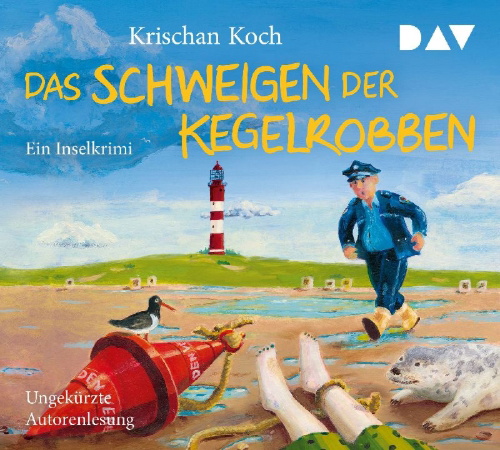 Buchcover und Innenansicht für das Buch: Das Schweigen der Kegelrobben. Ein Inselkrimi