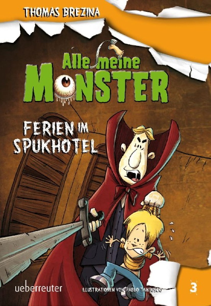 Buchcover und Innenansicht für das Buch: Vacaciones en le Hotel Encantado