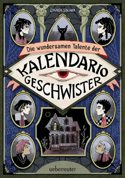 Buchcover und Innenansicht für das Buch: Die wundersamen Talente der Kalendario-Geschwister: Skurril, komisch, magisch - eine Detektivgeschichte der besonderen Art!