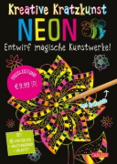 Buchcover und Innenansicht für das Buch: Kratzbilder für Kinder: Kreative Kratzkunst: Neon