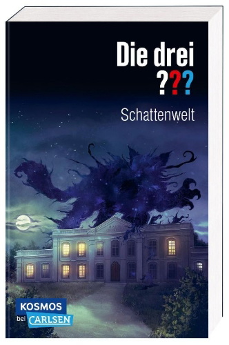 Buchcover und Innenansicht für das Buch: Die drei ???: Schattenwelt (Dreifachband. Enthält die Bände: Teuflisches Duell, Angriff in der Nacht, Die dunkle Macht)