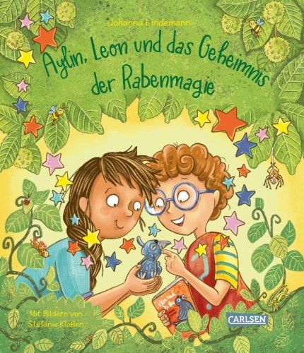 Buchcover und Innenansicht für das Buch: Aylin, Leon und das Geheimnis der Rabenmagie