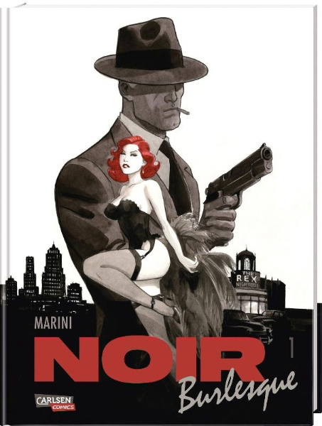 Buchcover und Innenansicht für das Buch: Noir Burlesque
