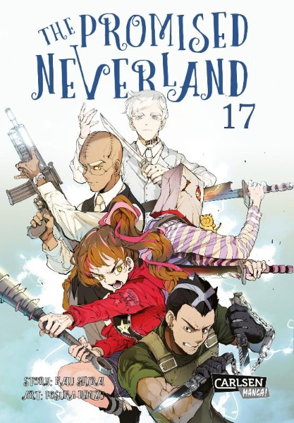 Buchcover und Innenansicht für das Buch: Yakusoku no Neverland