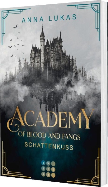 Buchcover und Innenansicht für das Buch: Academy of Blood and Fangs 2: Schattenkuss