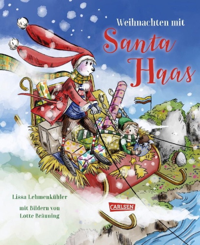 Buchcover und Innenansicht für das Buch: Weihnachten mit Santa Haas