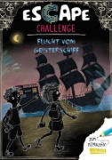 Buchcover und Innenansicht für das Buch: Escape-Buch für Grundschulkinder: Escape Challenge: Flucht vom Geisterschiff