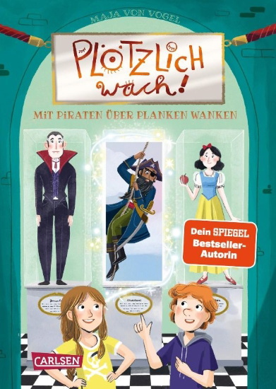 Buchcover und Innenansicht für das Buch: Plötzlich wach! 3: Mit Piraten über Planken wanken