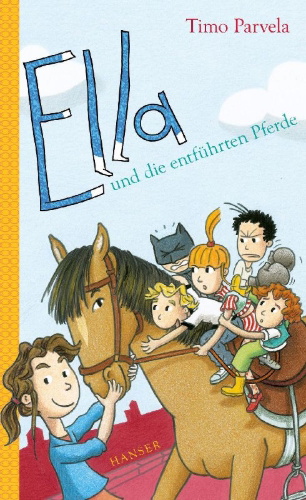 Buchcover und Innenansicht für das Buch: Ella ja kaverit hevosen selässä (Band 20)