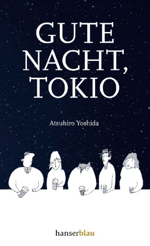 Buchcover und Innenansicht für das Buch: Oyasumi Tokyo