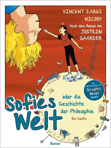 Buchcover und Innenansicht für das Buch: Le monde de Sophie II. La philo, de Descartes à nos jours