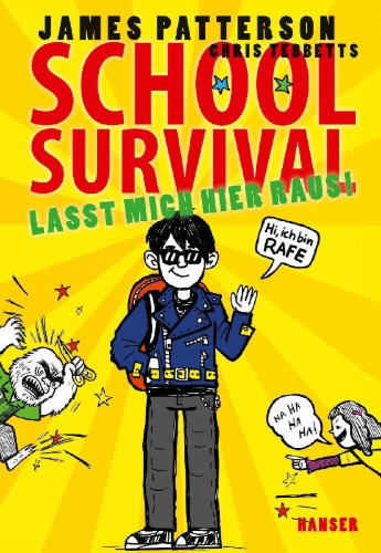 Buchcover und Innenansicht für das Buch: Middle School: Get Me Out of Here!
