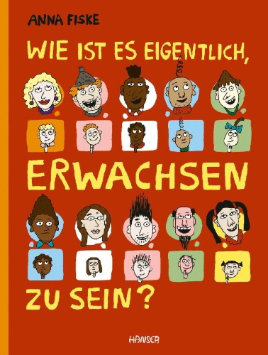 Buchcover und Innenansicht für das Buch: Hvordan er det å være voksen