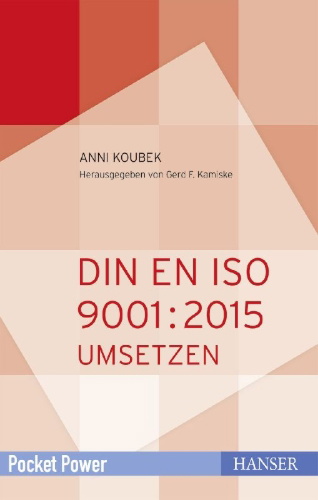 Buchcover und Innenansicht für das Buch: DIN EN ISO 9001:2015 umsetzen