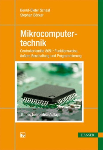 Buchcover und Innenansicht für das Buch: Mikrocomputertechnik