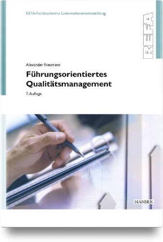 Buchcover und Innenansicht für das Buch: Führungsorientiertes Qualitätsmanagement