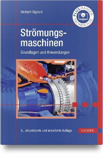 Buchcover und Innenansicht für das Buch: Strömungsmaschinen