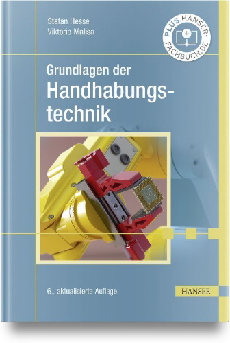 Buchcover und Innenansicht für das Buch: Grundlagen der Handhabungstechnik