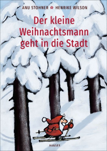 Buchcover und Innenansicht für das Buch: Der kleine Weihnachtsmann geht in die Stadt (Pappbilderbuch)