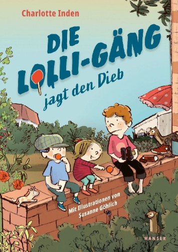 Buchcover und Innenansicht für das Buch: Die Lolli-Gäng jagt den Dieb