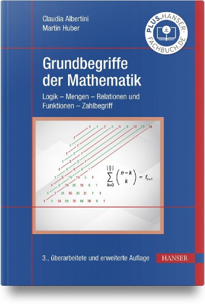 Buchcover und Innenansicht für das Buch: Grundbegriffe der Mathematik