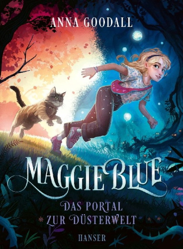 Buchcover und Innenansicht für das Buch: Maggie Blue and the Dark World