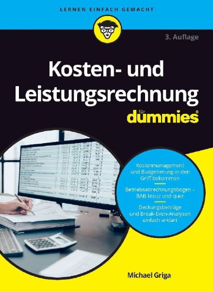 Buchcover und Innenansicht für das Buch: Kosten- und Leistungsrechnung für Dummies
