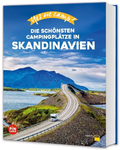 Buchcover und Innenansicht für das Buch: Yes we camp! Skandinavien