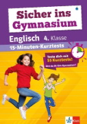 Buchcover und Innenansicht für das Buch: Sicher ins Gymnasium: 15-Minuten-Kurztests Englisch 4.Klasse