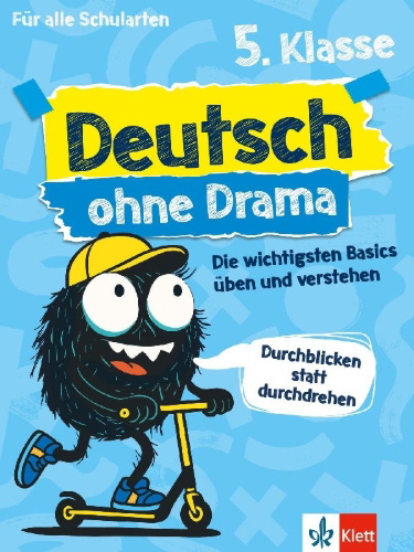 Buchcover und Innenansicht für das Buch: Deutsch ohne Drama 5. Klasse