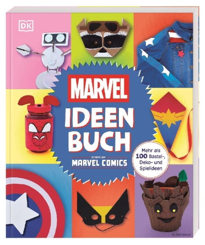 Buchcover und Innenansicht für das Buch: Marvel Ideen Buch