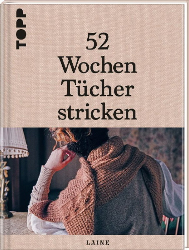 Buchcover und Innenansicht für das Buch: 52 Weeks of Shawls