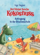Buchcover und Innenansicht für das Buch: Der kleine Drache Kokosnuss - Aufregung in der Drachenschule