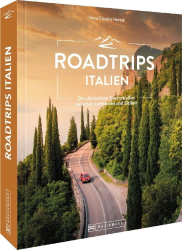Buchcover und Innenansicht für das Buch: Roadtrips Italien