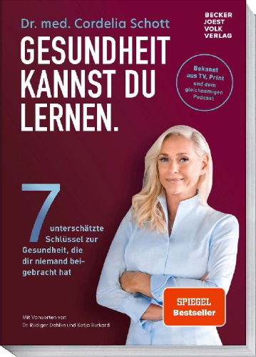 Buchcover und Innenansicht für das Buch: Gesundheit kannst du lernen.