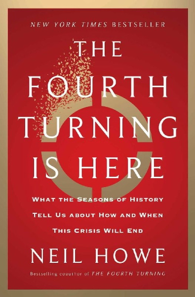 Buchcover und Innenansicht für das Buch: The Fourth Turning Is Here