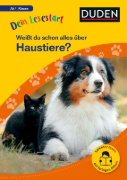 Buchcover und Innenansicht für das Buch: Dein Lesestart: Weißt du schon alles über Haustiere? Ab 1. Klasse