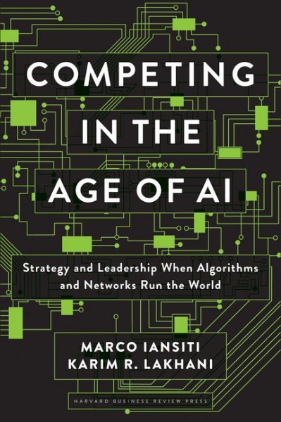Buchcover und Innenansicht für das Buch: Competing in the Age of AI