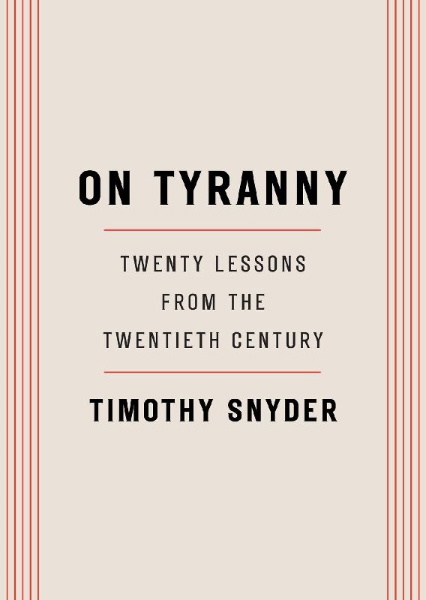Buchcover und Innenansicht für das Buch: On Tyranny