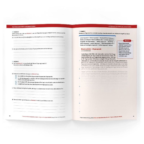 Buchcover und Innenansicht für das Buch: Sicher zum Realschulabschluss Deutsch Bayern - Trainingsbuch inkl. Lösungen und Onlinekurs