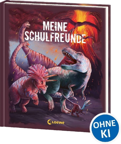 Buchcover und Innenansicht für das Buch: Meine Schulfreunde (Dinosaurier)